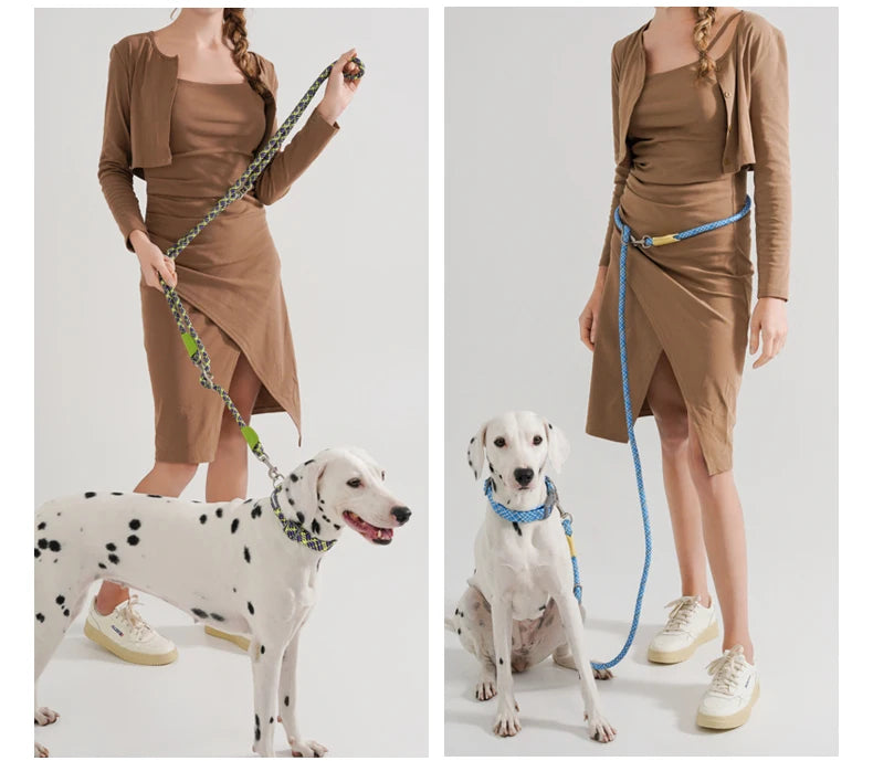 Waopet - Handsfree Riem - Multicolor